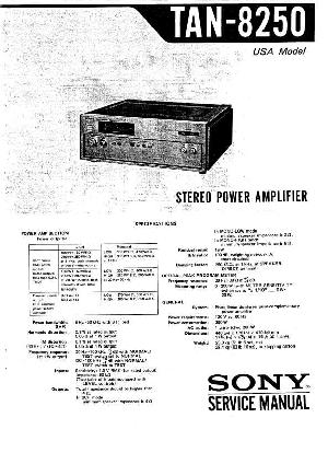Сервисная инструкция Sony TAN-8250 ― Manual-Shop.ru