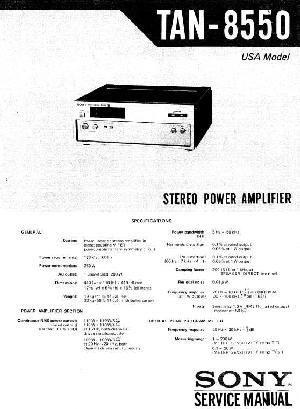 Сервисная инструкция Sony TAN-8550 ― Manual-Shop.ru