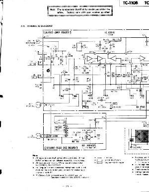 Сервисная инструкция Sony TC-110B схема ― Manual-Shop.ru