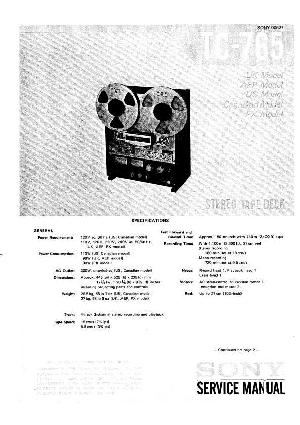 Сервисная инструкция Sony TC-765 ― Manual-Shop.ru