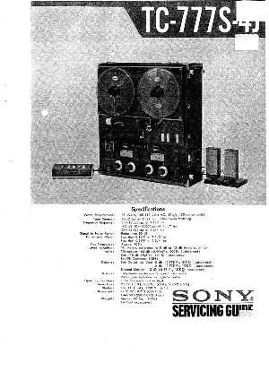 Сервисная инструкция Sony TC-777S-4J ― Manual-Shop.ru