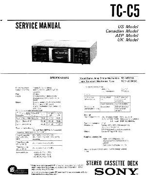Сервисная инструкция Sony TC-C5 ― Manual-Shop.ru