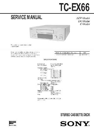 Сервисная инструкция Sony TC-EX66 ― Manual-Shop.ru