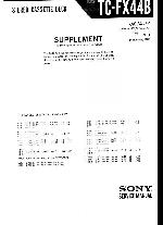 Сервисная инструкция Sony TC-FX44B