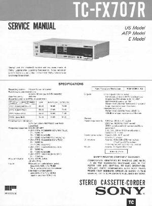 Сервисная инструкция Sony TC-FX707R ― Manual-Shop.ru