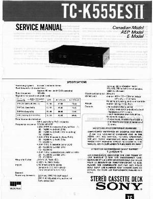 Сервисная инструкция Sony TC-K555ESII ― Manual-Shop.ru