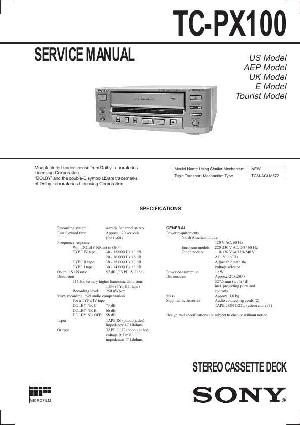 Сервисная инструкция Sony TC-PX100 ― Manual-Shop.ru