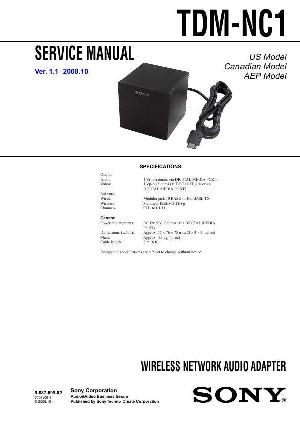 Сервисная инструкция Sony TDM-NC1 ― Manual-Shop.ru