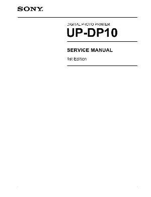 Сервисная инструкция Sony UP-DP10 ― Manual-Shop.ru