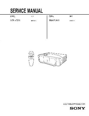 Сервисная инструкция Sony VPL-CS1 ― Manual-Shop.ru