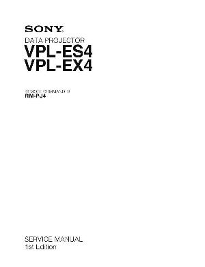 Сервисная инструкция Sony VPL-ES4, VPL-EX4 ― Manual-Shop.ru