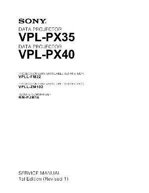 Сервисная инструкция Sony VPL-PX35, VPL-PX40 ― Manual-Shop.ru