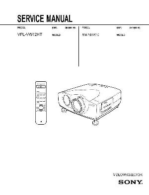 Сервисная инструкция Sony VPL-VW12HT ― Manual-Shop.ru