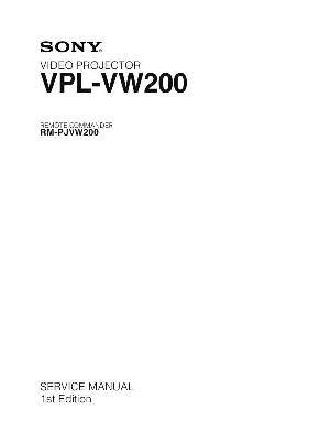 Сервисная инструкция Sony VPL-VW200 ― Manual-Shop.ru
