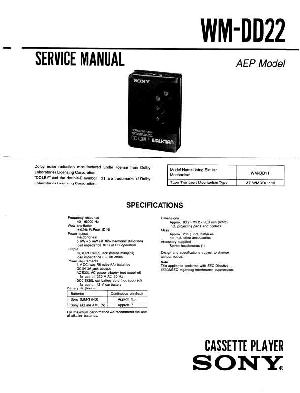 Сервисная инструкция Sony WM-D22 ― Manual-Shop.ru