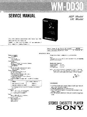 Сервисная инструкция Sony WM-DD30 ― Manual-Shop.ru