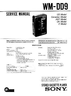 Сервисная инструкция Sony WM-DD9 ― Manual-Shop.ru