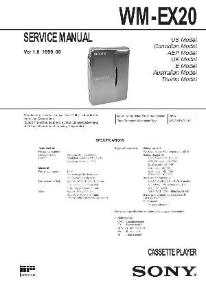Service manual Sony WM-EX20 ― Manual-Shop.ru
