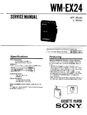 Сервисная инструкция Sony WM-EX24 ― Manual-Shop.ru