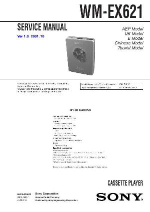 Сервисная инструкция Sony WM-EX621 ― Manual-Shop.ru