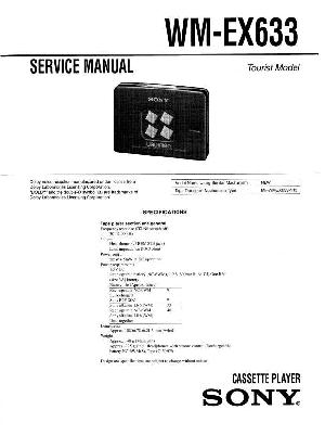 Сервисная инструкция Sony WM-EX633 ― Manual-Shop.ru