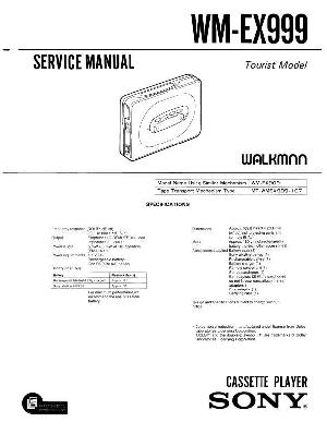 Сервисная инструкция Sony WM-EX999 ― Manual-Shop.ru