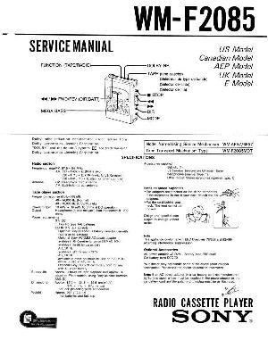 Service manual Sony WM-F2085 ― Manual-Shop.ru