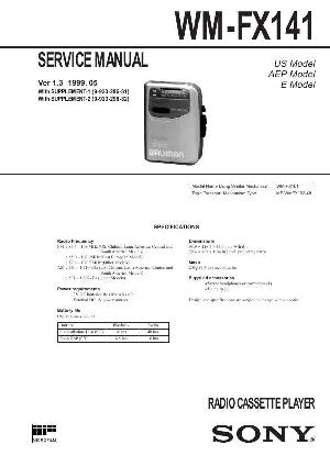 Сервисная инструкция Sony WM-FX141 ― Manual-Shop.ru