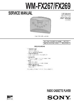 Сервисная инструкция Sony WM-FX267, WM-269 ― Manual-Shop.ru