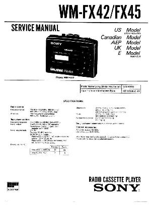 Сервисная инструкция Sony WM-FX42, WM-FX45 ― Manual-Shop.ru