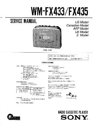 Сервисная инструкция Sony WM-FX433, WM-FX435 ― Manual-Shop.ru