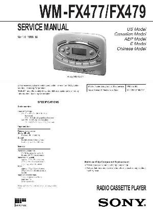 Сервисная инструкция Sony WM-FX477, WM-FX479 ― Manual-Shop.ru