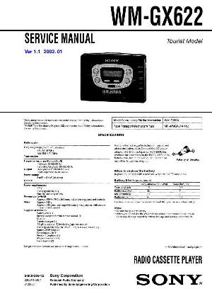 Сервисная инструкция Sony WM-GX622 ― Manual-Shop.ru