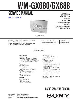 Сервисная инструкция Sony WM-GX680, WM-GX688 ― Manual-Shop.ru
