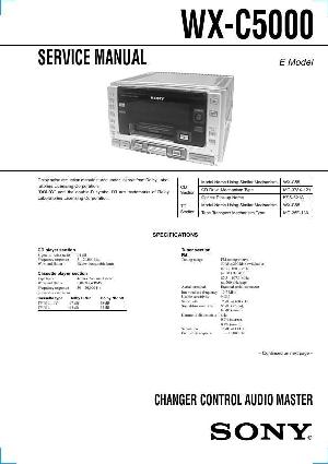 Сервисная инструкция Sony WX-C5000 ― Manual-Shop.ru