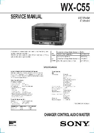 Сервисная инструкция Sony WX-C55 ― Manual-Shop.ru