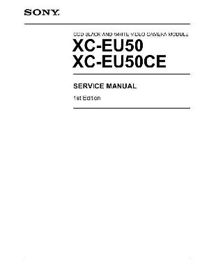 Сервисная инструкция Sony XC-EU50 ― Manual-Shop.ru