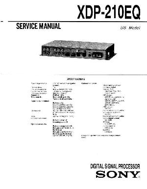 Сервисная инструкция Sony XDP-210EQ ― Manual-Shop.ru