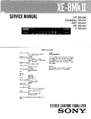Сервисная инструкция Sony XE-8MKII ― Manual-Shop.ru
