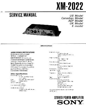Сервисная инструкция Sony XM-2022 ― Manual-Shop.ru