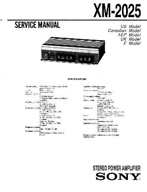 Service manual Sony XM-2025 ― Manual-Shop.ru