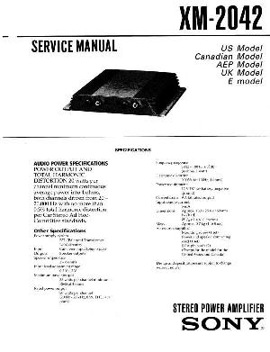 Сервисная инструкция Sony XM-2042 ― Manual-Shop.ru
