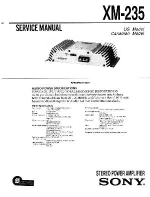 Сервисная инструкция Sony XM-235 ― Manual-Shop.ru