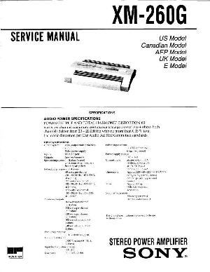 Сервисная инструкция Sony XM-260G ― Manual-Shop.ru