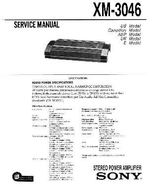 Сервисная инструкция Sony XM-3046 ― Manual-Shop.ru