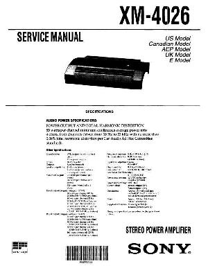 Service manual Sony XM-4026 ― Manual-Shop.ru