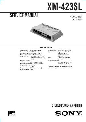 Сервисная инструкция Sony XM-423SL ― Manual-Shop.ru