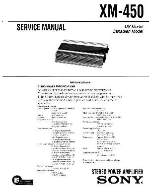 Service manual Sony XM-450 ― Manual-Shop.ru