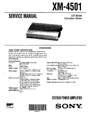 Сервисная инструкция Sony XM-4501 ― Manual-Shop.ru