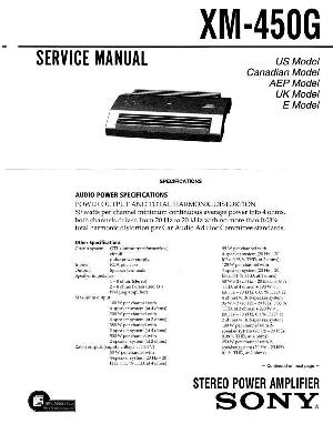 Сервисная инструкция Sony XM-450G ― Manual-Shop.ru